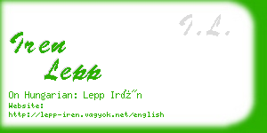 iren lepp business card